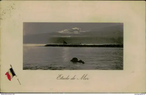 A5875 Belgique Etude de Mer cpa