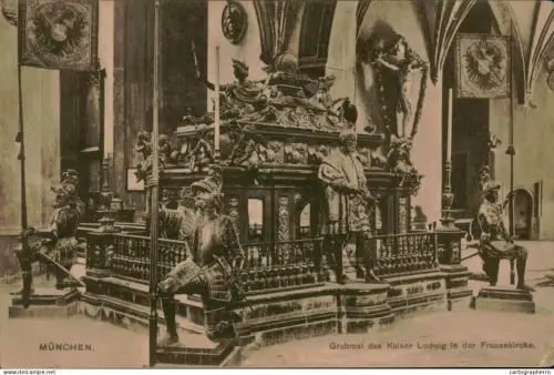 A5876 Muenchen Grabmal des Kaiser Ludwig in der Frauenkirche