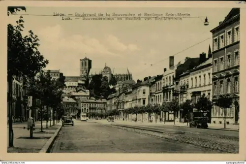 A5877 Liege boulevard de la Sauveniere et Basilique Saint-Martin