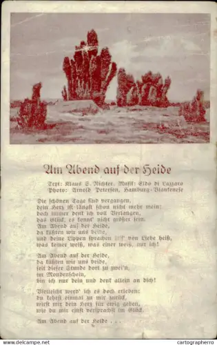 A5920 Am Abend auf der Heide popular song among German soldiers 1941