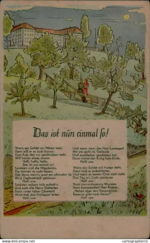 A5920 Das ist nun einmal so popular song among German soldiers, describing military life and relationships with girl WW2