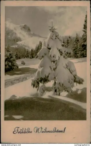 A5920 Winter Landschaft Weihnachten AK