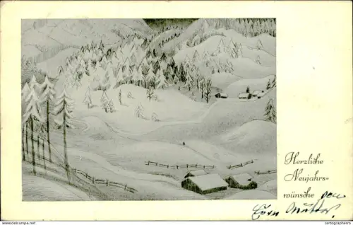 A5920 Nuejahrswunsche Postkarte