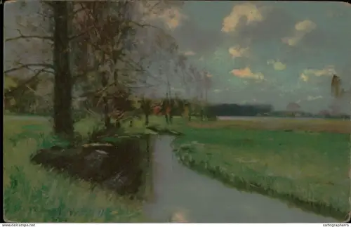 A5920 Landschaft Postkarte Meissner & Buch