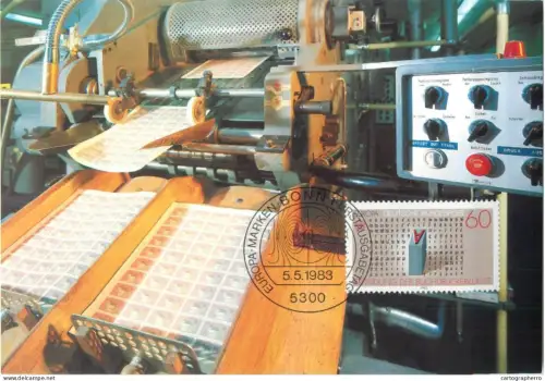 A5377 Postal history postcard printing of stamps