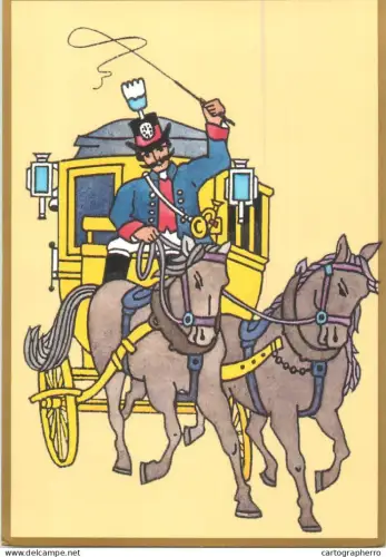 A5376 Postal history postcard Bayerischer Postomnibus