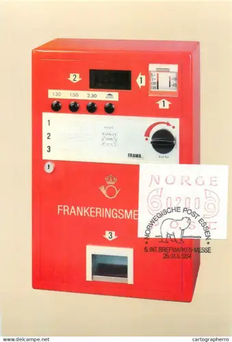 A5376 Postal history postcard Internationale Briefmarken Messe Welt Treff der Philatelie No. 08584