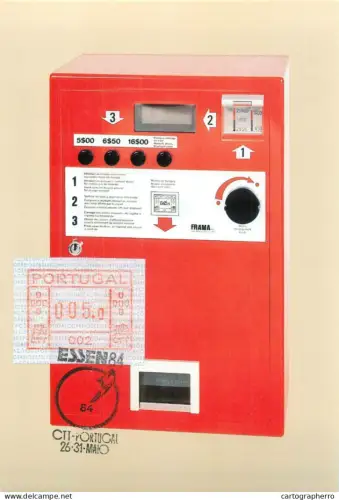 A5376 Postal history postcard Internationale Briefmarken Messe Welt Treff der Philatelie No. 07290