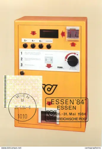 A5376 Postal history postcard Internationale Briefmarken Messe Welt Treff der Philatelie No. 10571