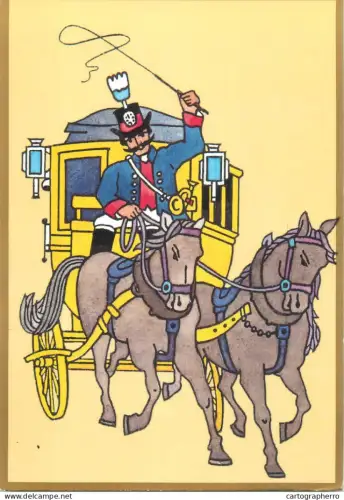 A5376 Postal history postcard Bayerischer Postomnibus