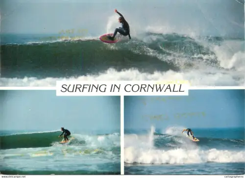 A5374 England surfing in Cornwall multi view