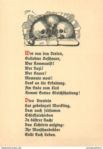 A5374 Poetry lyrics to identify calligraphy writing skulls