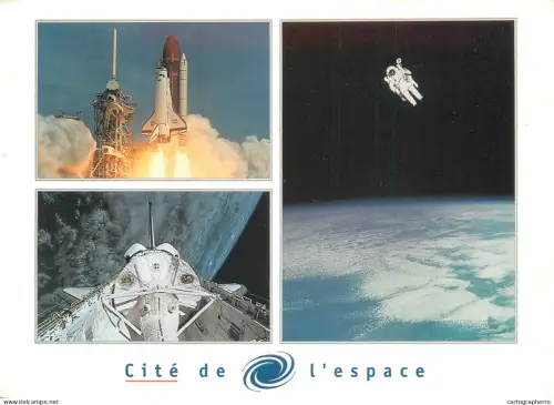 A5373 Space rocket launch, astronaut multi view