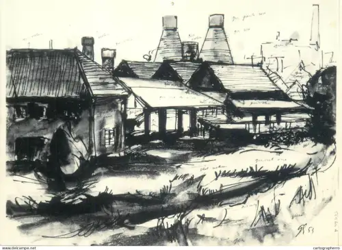 A5372 Belgium Antoing Cimenterie a l'abandon Dubrunfaut artwork