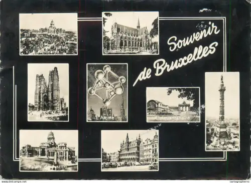 A5372 Belgium souvenir de Bruxelles multi view