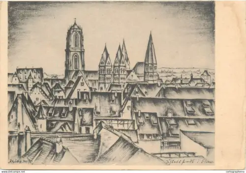 A5372 France Alsace Selestat Church of Sainte Foy