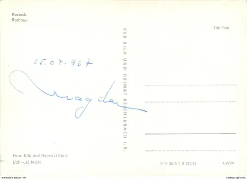 A5371 Germany Rostock Rathaus