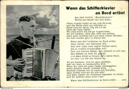 A5919 Wenn das Schifferklavier an Bord ertont