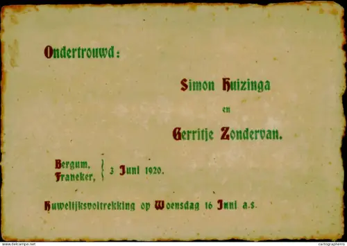 A5919 Greetings from...1920