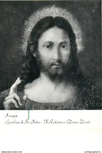 A5371 Italy Perugia Basilica di S. Pietro The Redeemer by Dosso Dani