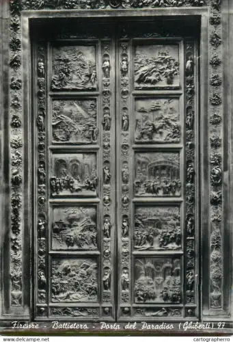 A5370 Italy Firenze Baptistry - Door of the Paradise Ghiberti