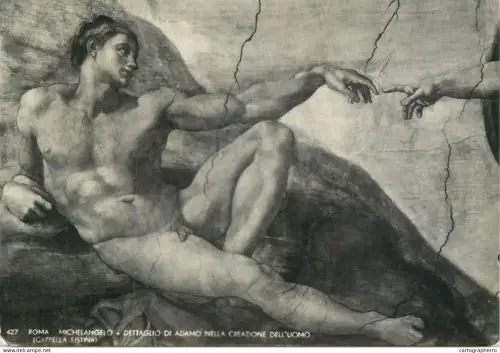 A5370 Italy Roma Cappella Sistina Creazione dell'umo - Adamo di Michelangelo