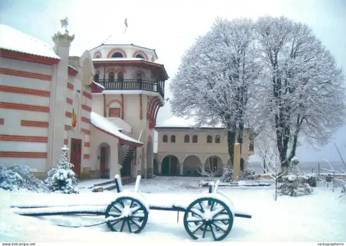 A5358 Romania Sf Manastire Dervent peisaj de iarna