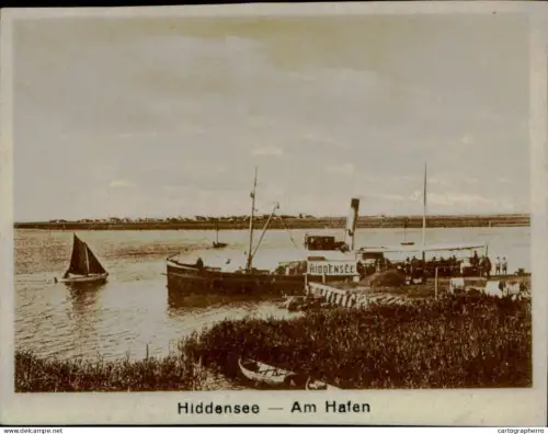 Hiddensee am Hafen 6 x 8 cm