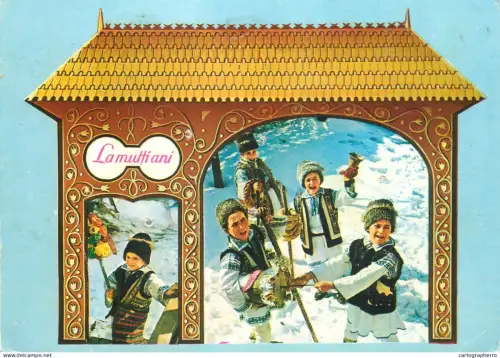 A5357 Romania obiceiuri, datini si traditii de Anul Nou, folclor costume traditionale