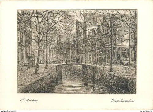 A5356 Netherlands Amsterdam Kromboomsloot canal