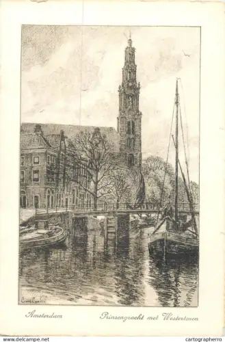 A5356 Netherlands Amsterdam Prinsengracht Westertoren