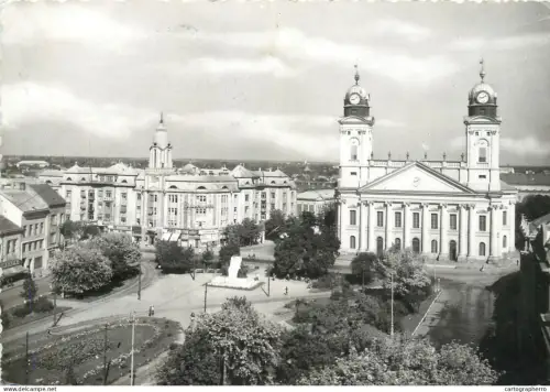 A5355 Hungary Debrecen Kossuth square with Calvinist Church