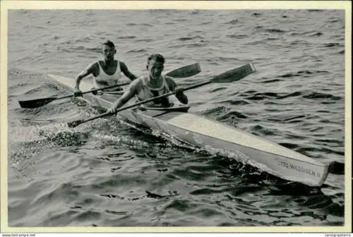 Germany Berlin Olympics Olympia 1936 Cigarettes Trade Card - Tilker Bondroit vom Herforder KC