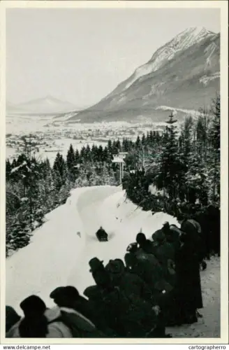 Germany Berlin Olympics Olympia 1936 Cigarettes Trade Card - Bobrennen