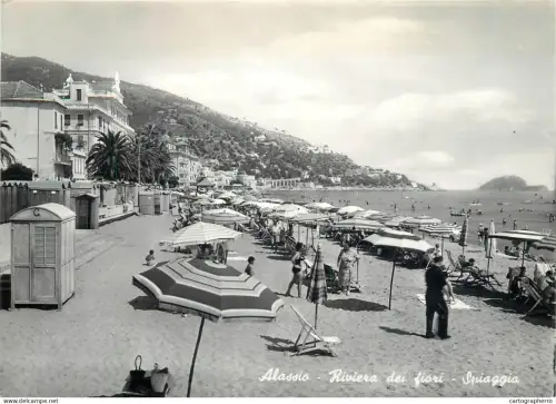 A5354 Italy Riviera dei Fiori Alassio spiaggia