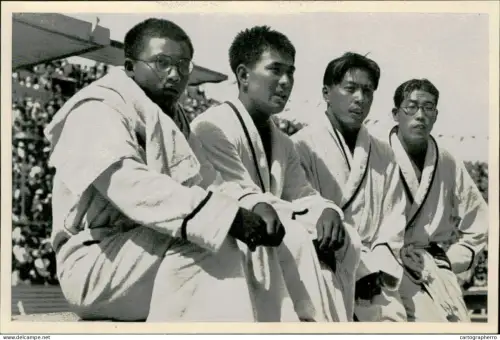 Germany Berlin Olympics Olympia 1936 Cigarettes Trade Card - Die japanische Sugiura, Arai, Yusa und Taguchi