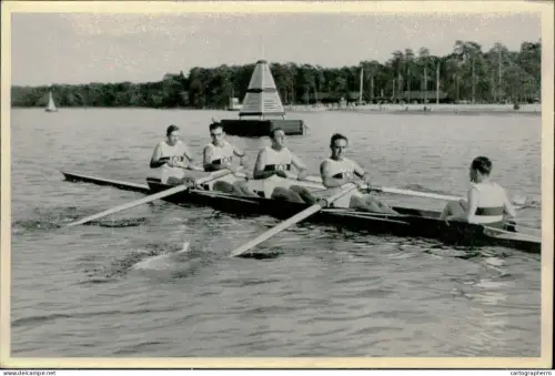 Germany Berlin Olympics Olympia 1936 Cigarettes Trade Card - Maier, Volle, Gaber und Sollner