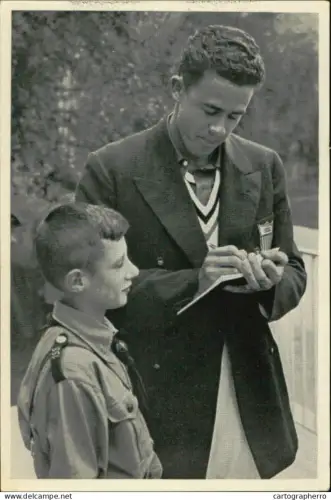 Germany Berlin Olympics Olympia 1936 Cigarettes Trade Card - Earle Meadows