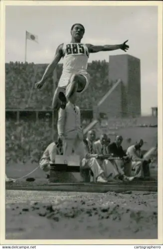 Germany Berlin Olympics Olympia 1936 Cigarettes Trade Card - Erwin Huber
