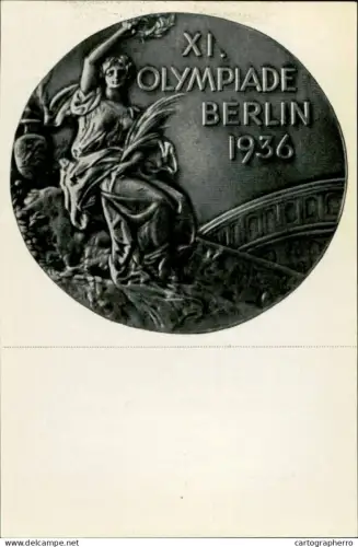 Germany Berlin Olympics Olympia 1936 Cigarettes Trade Card - Die Olympiamedaille