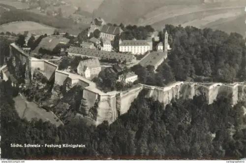 A5349 Germany Sachs Schweiz Festung Konigstein aerial view