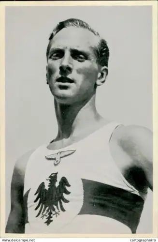 Germany Berlin Olympics Olympia 1936 Cigarettes Trade Card - Erwin Wegner