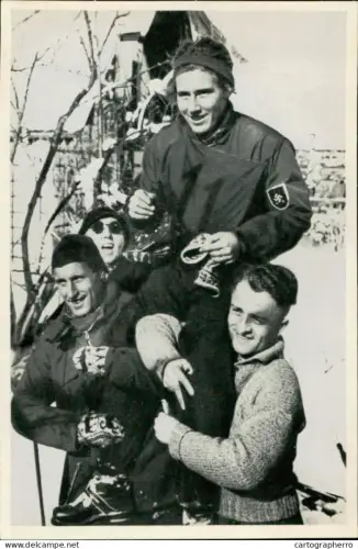 Germany Berlin Olympics Olympia 1936 Cigarettes Trade Card - Christl Cranz