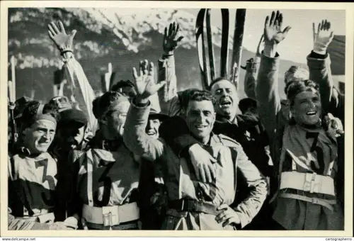 Germany Berlin Olympics Olympia 1936 Cigarettes Trade Card - Die italienische Mannschaft