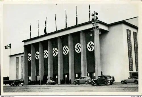 Germany Berlin Olympics Olympia 1936 Cigarettes Trade Card - Deutschlandhalle