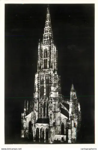 A5349 Germany Ulm an der Donau Munster bei Nacht
