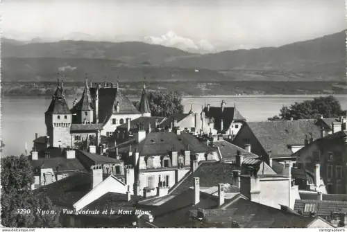 A5349 Switzerland Nyon vue generale et Mont Blanc