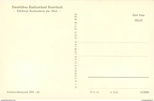 A5349 Germany Staatliches Radiumbad Brambach