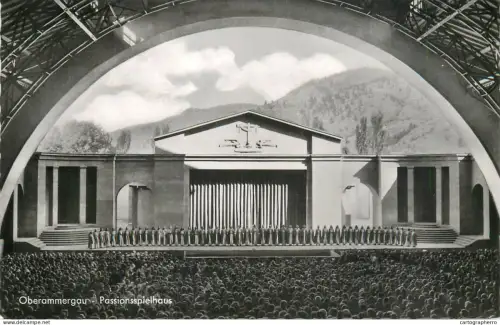 A5349 Germany Oberammergau Passionspieldorf Buhne des Passionspielhauses