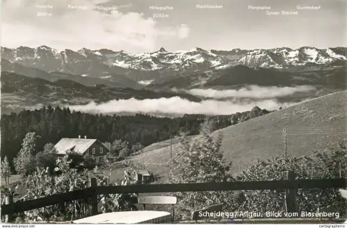 A5348 Germany Scheidegg i Allgau Blick vom Blasenberg
